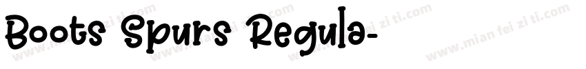 Boots Spurs Regula字体转换